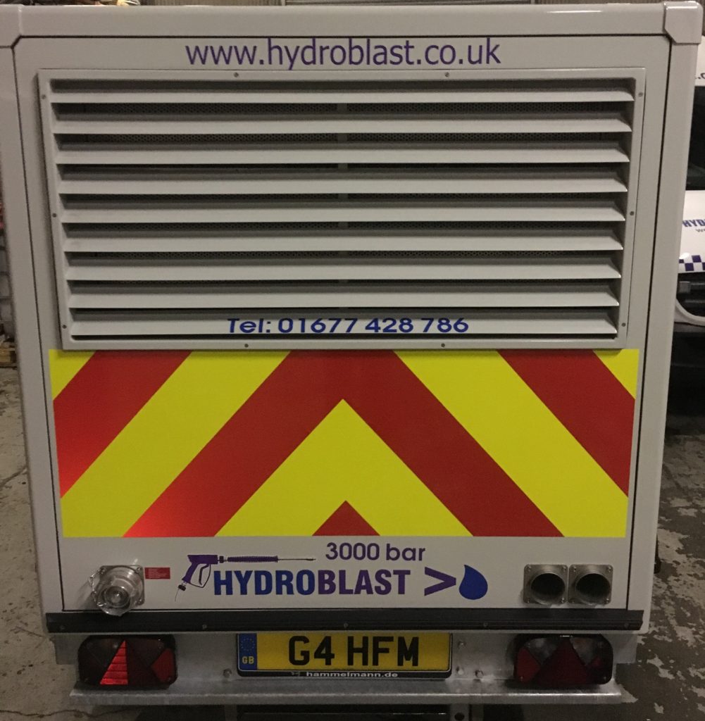 hydroblasts new ultra high pressure water jetting trailer