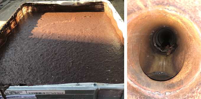 blockage removal from an industrial pipe