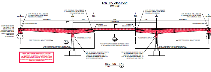 Existing deck plan